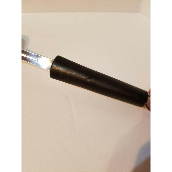 Cuisinart Black Nylon Slotted Strainer Spoon Stainless Steel Rubber Handle 13" - Picture 7 of 9